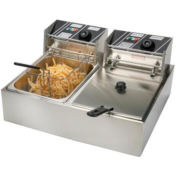 Stainless Steel Commercial Electric Chicken Donut Fish Fryer Potato Chips Deep Fryer with Cabinet