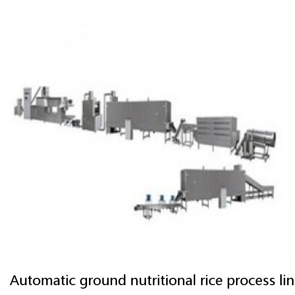 Automatic ground nutritional rice process line artificial production making machinery