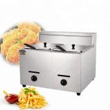 Commercial Facotry High Quality Stainless Steel One Tank Gas Deep Fryer with Valve for Restuarant